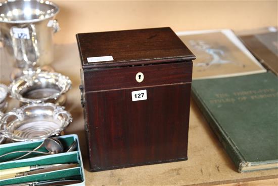 George III mahogany apothecary box